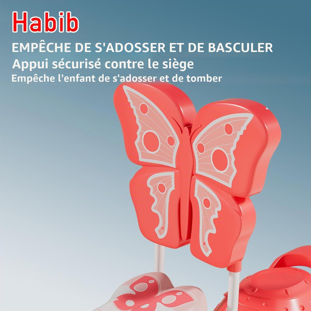 Habib Gruppe Vélo fille édition princesse 16 pouces | Kit complet avec panier, gourde, kit de protection et pompe | Vélo enfant avec roues stabilisatrices et double système de freinage pour fille de 3