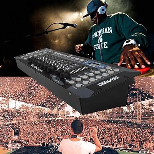 SHEHDS 192 DMX DJ Controller - LCD Display DMX Controller für DJ Lichter, Pubs, Nachtclubs, Disco