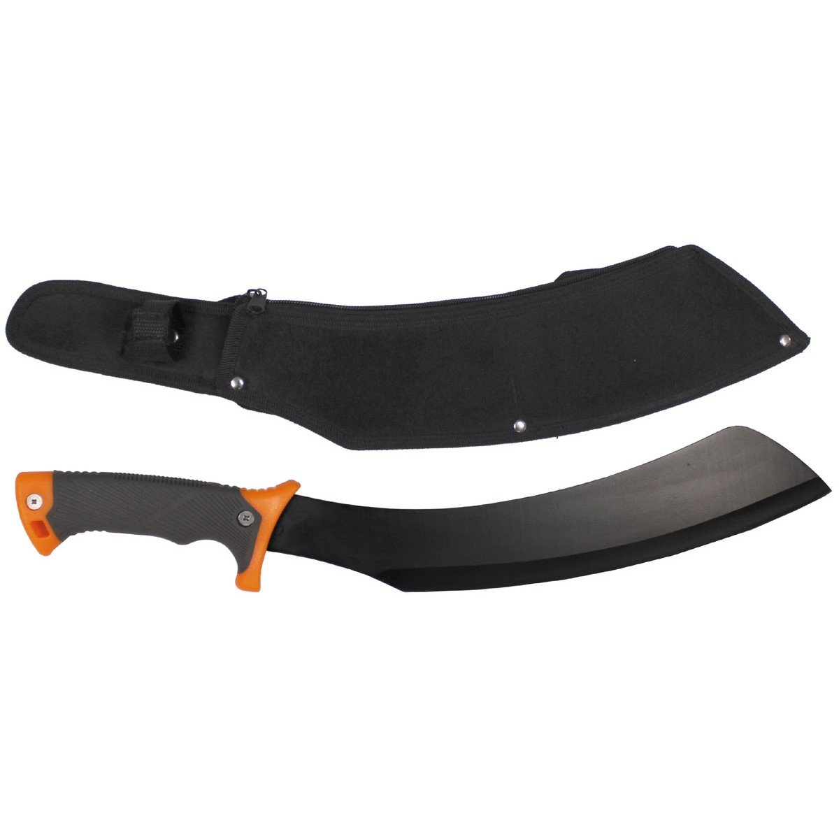 MFH, machete Samurai, colore nero, con fodero in nylon