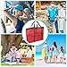 SRISE Mesh Beach Bag - Large Beach Tote Bag for Family Beach Bag for Toys & Vacation Essentials - Red