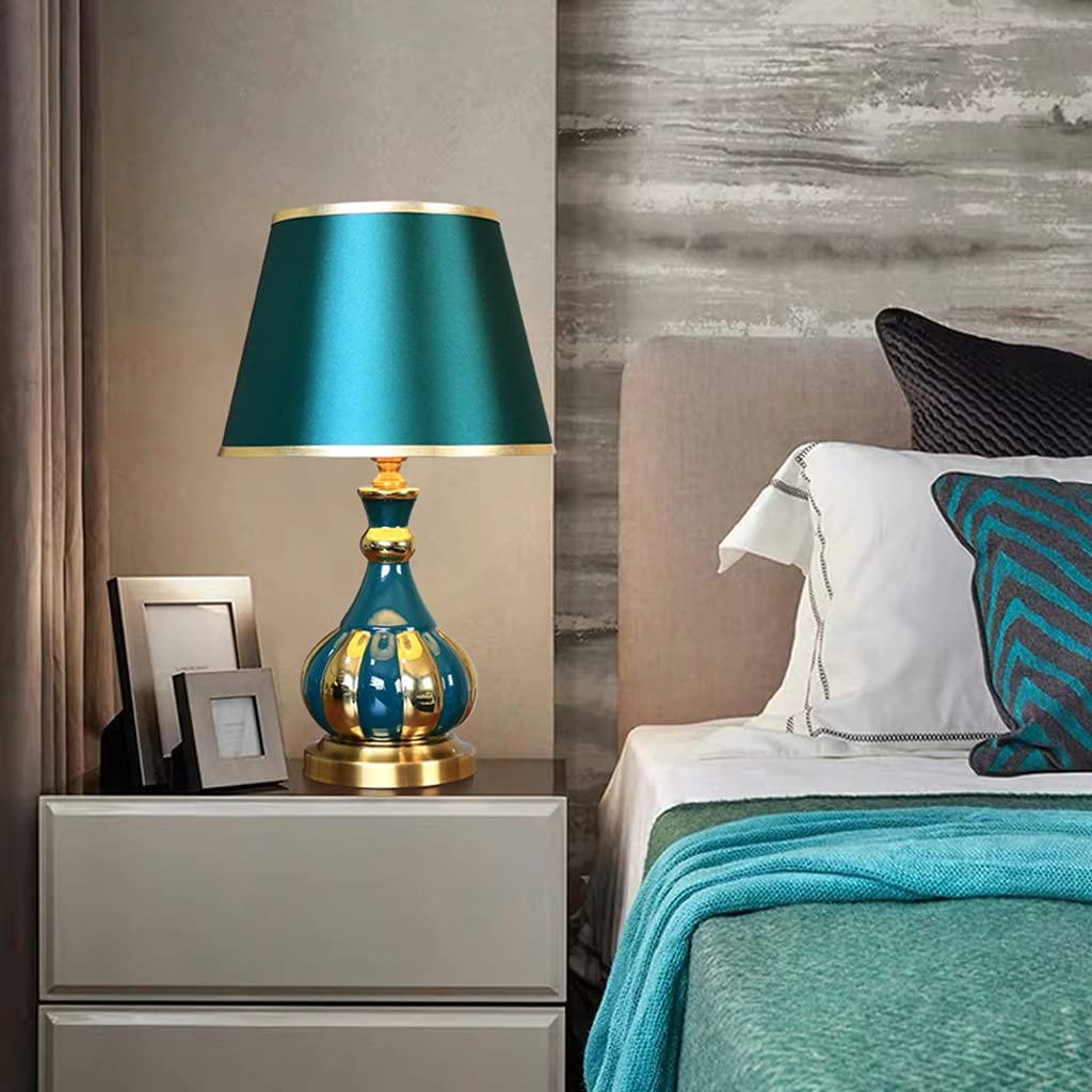 Lámpara de mesa Lampada da tavolo Lampada da comodino in ceramica Lampada da comodino moderna illuminazione da notte di lusso adatto for soggiorno e decorazione della camera da letto dormitorio y sala