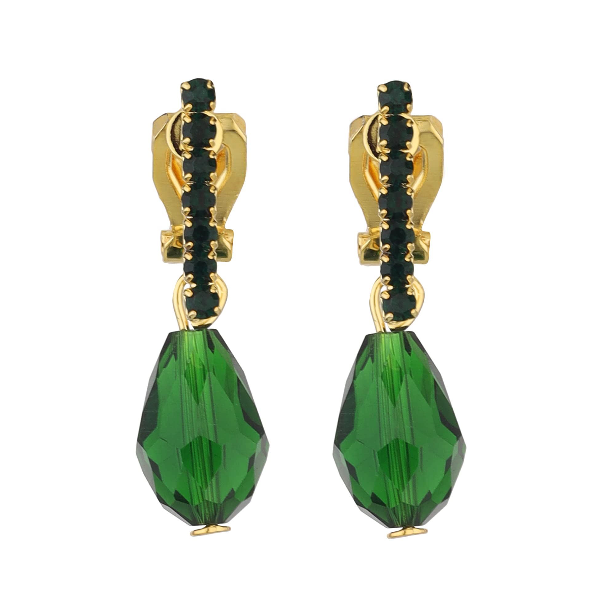 FLINGDOM Clip On Earrings - Stunning Gold-Plated Non Piercing Earrings for Women | Handmade Fake Earrings without Piercing for Effortless Beauty | Press Clip-on for Non Pierced ears (27EC109A118) (B09MYHK2S7) Amazon Price History, Amazon Price Tracker