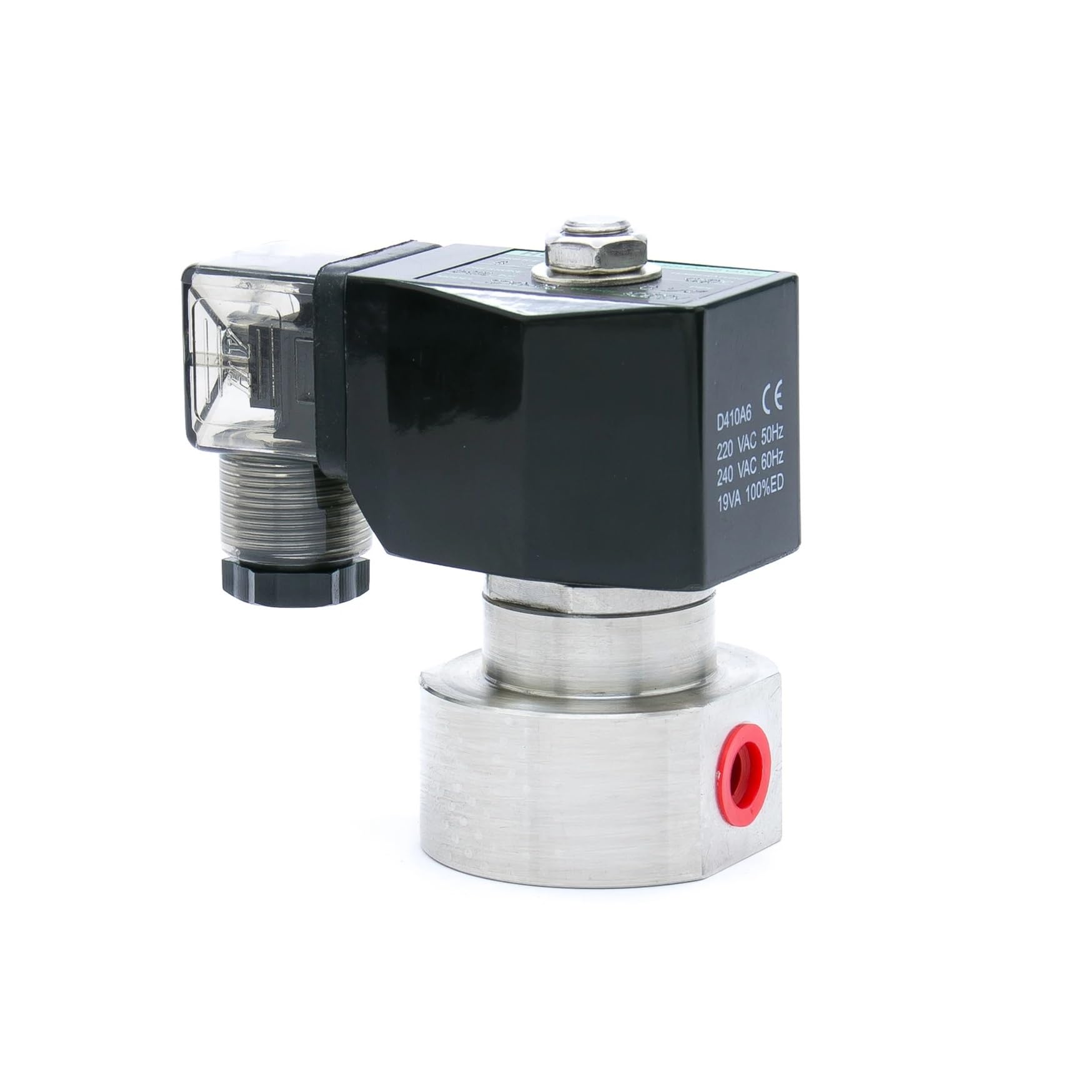 Zawór elektromagnetyczny, 1/8 "1/4" 3/8 "1/2" normalnie zamknięty Wysokociśnieniowy zawór elektromagnetyczny ze stali nierdzewnej 304 220AC DC12V/24V 200bar/100bar(1/8",12_200 BAR)