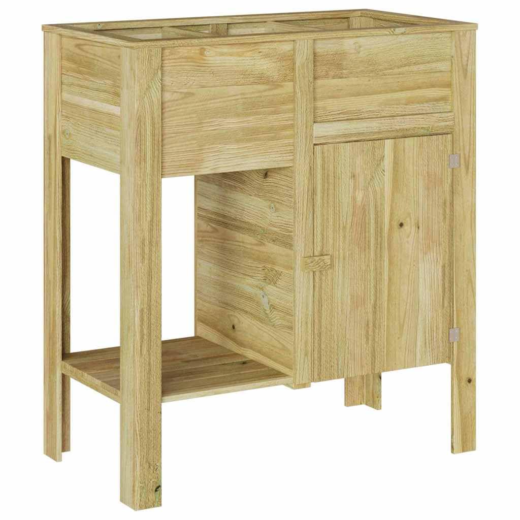 Jardinière haute marron pour terrasse et aménagement de jardin