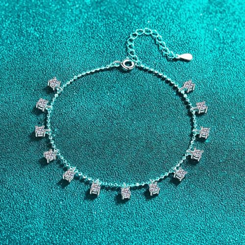 Bracelet moissanite D VVS1 en argent S925, éclat diamant éternel