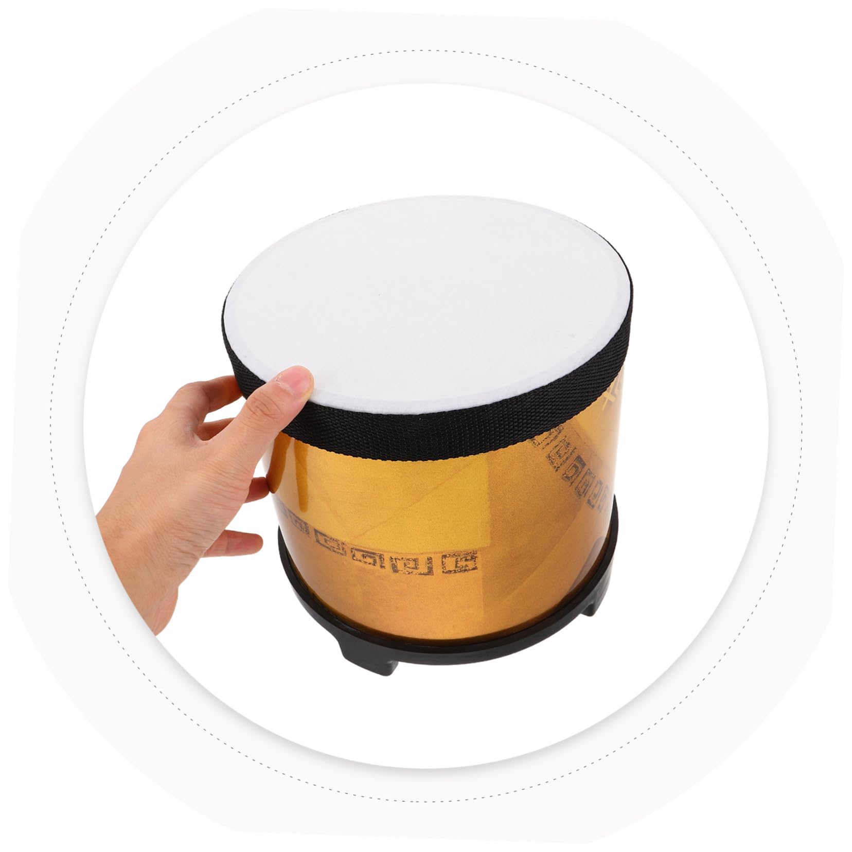 FRCOLOR Percussione per Bacchette Floor Tom Orff Educativo per Prima Infanzia Strumento Musicale Didattico Resistente e Portatile per Lezioni di Musica