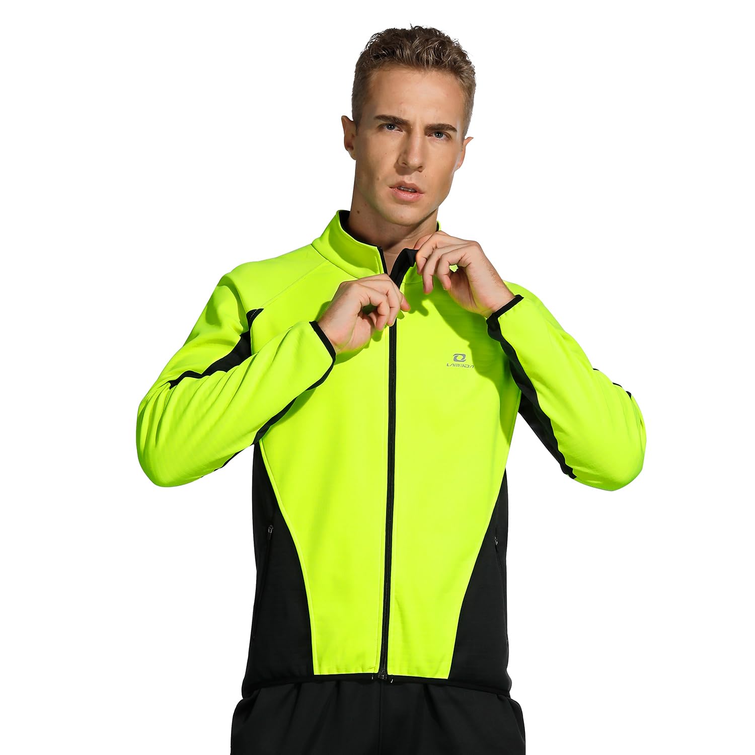 LAMEDA Cycling Bike Jackets for Men Winter Thermal Running Jacket Windproof Breathable Softshell Windbreaker