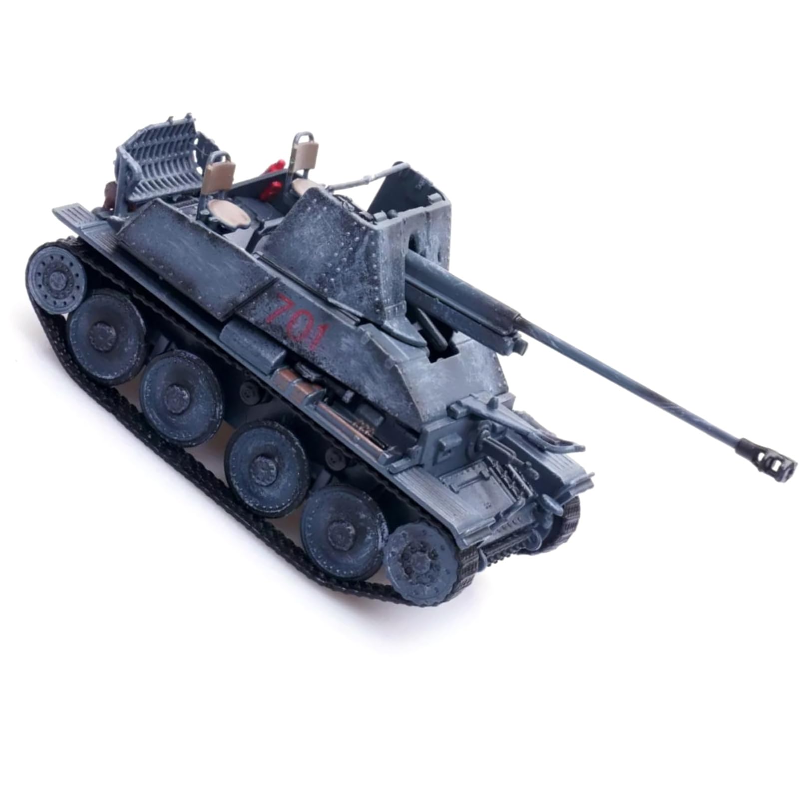 MOUDOAUER Skala 1/72 stop II wojny światowej armia niemiecka Sd.Kfz.139 Marder III czołg model myśliwca model wojskowy odlewany czołg do kolekcji