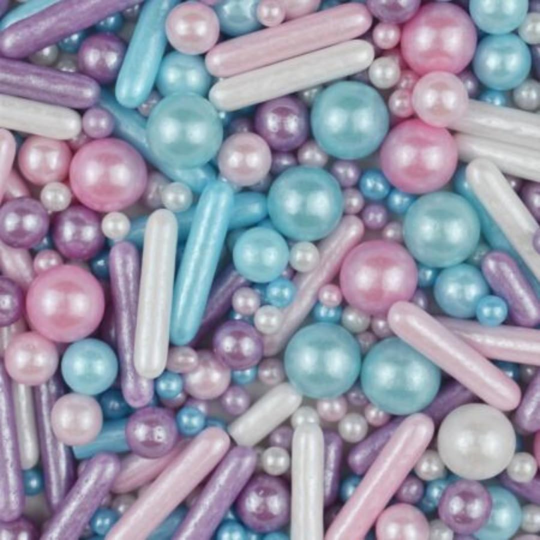 Décorations Pour Gâteaux MakeSomeSweets – BARBI CAKE & UNICORN SWEETS – Sprinkles comestibles de qualité supérieure - Vegan, sans huile de palme, 2x100 g