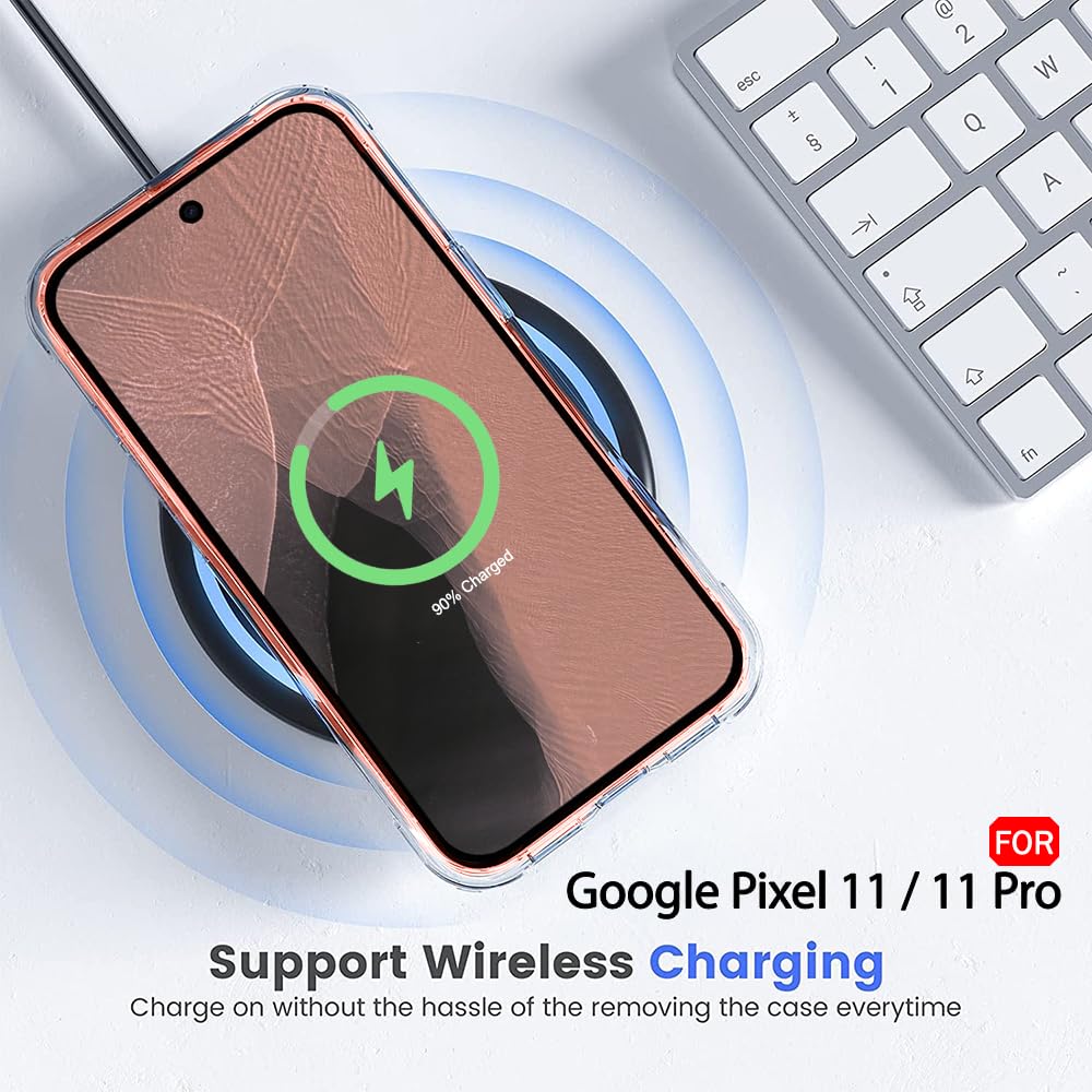 TheGiftKart Ultra-Hybrid Crystal Clear Back Case Cover for Pixel 11/11 Pro | Shockproof Design | Camera Protection Bump | Hard Clear Back Cover for Pixel 11/11 Pro (PC & TPU, Transparent) — Amazon image 6