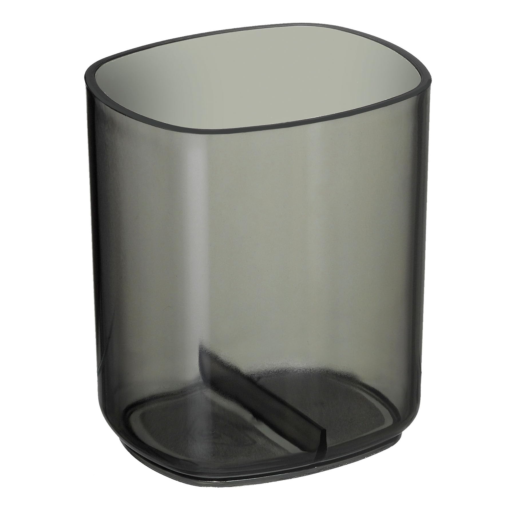 Acrimet Jumbo Pencil Holder, Pen Cup, Caddy Super-Sized Desktop Organizer for Students, Artists and Professionals (Plastic) (Clear Grey Color) — image 1