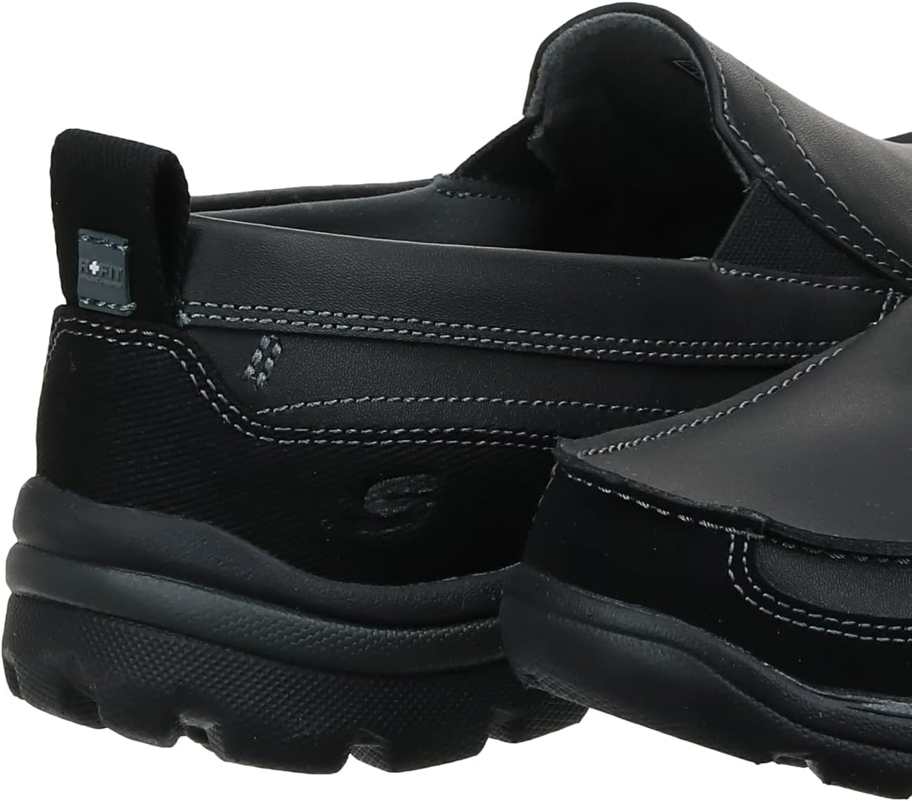 Skechers Men's Relaxed Fit Superior-Gains Loafer 12 Black