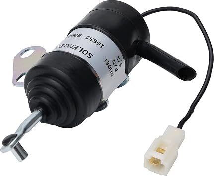MaySpare 16851-60014 Fuel Shut Off Solenoid 052600-4531 for Kubota BX2230D RTV900R RTV900T B7410D BX1500D BX1800D, Denso BX7410D 12VDC