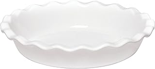Emile Henry Made In France 9 Inch Pie Dish, White