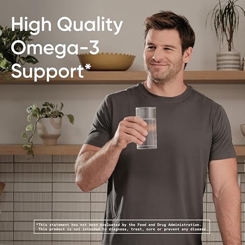 Miniatura 6 de Sports Research Cápsulas blandas de aceite de linaza de 1242 mg  Suplemento Omega 3 a base de plantas para mujeres y hombres  Verificado sin OMG,