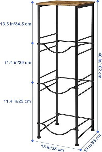 Miniatura 2 de Soporte para botella de agua de 5 galones, organizador de 3 niveles con estante superior, dispensador de agua resistente para cocina, sala de estar,