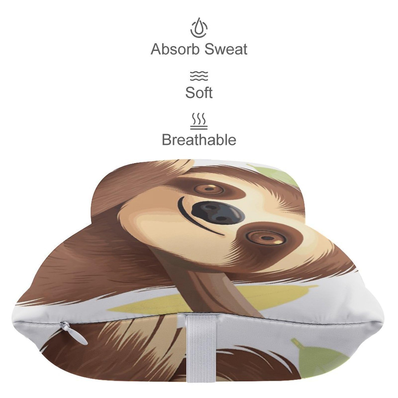 Almohada de perezoso, núcleo de almohada de espuma viscoelástica, cojín, proporciona apoyo para el cuello, almohadas de coche para viajes y oficinas en casa.