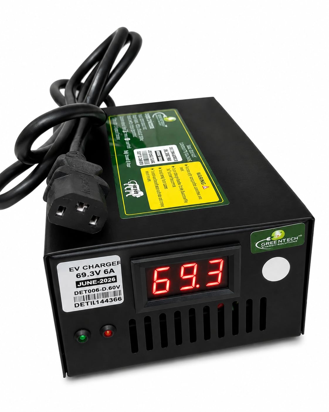 Lithium Battery Charger 48 Volt to 84 Volt 6 amper with Digital dispaly auto cutpff for E-scooty E-rikshwa (60 Volt 69 Volt Cutoff 6 amper)-picture-10