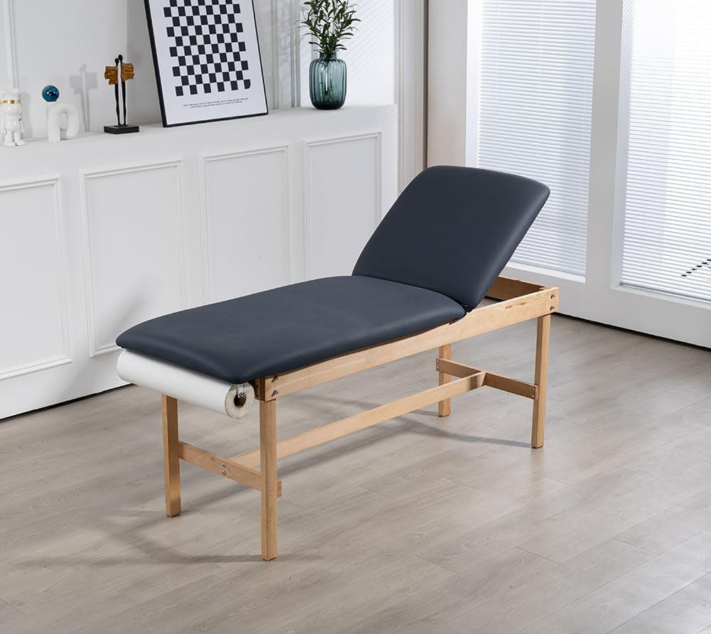 27.5" Adjustable backrest Medical Treatment exam Table for Spa Clinic Hospital (Blue)