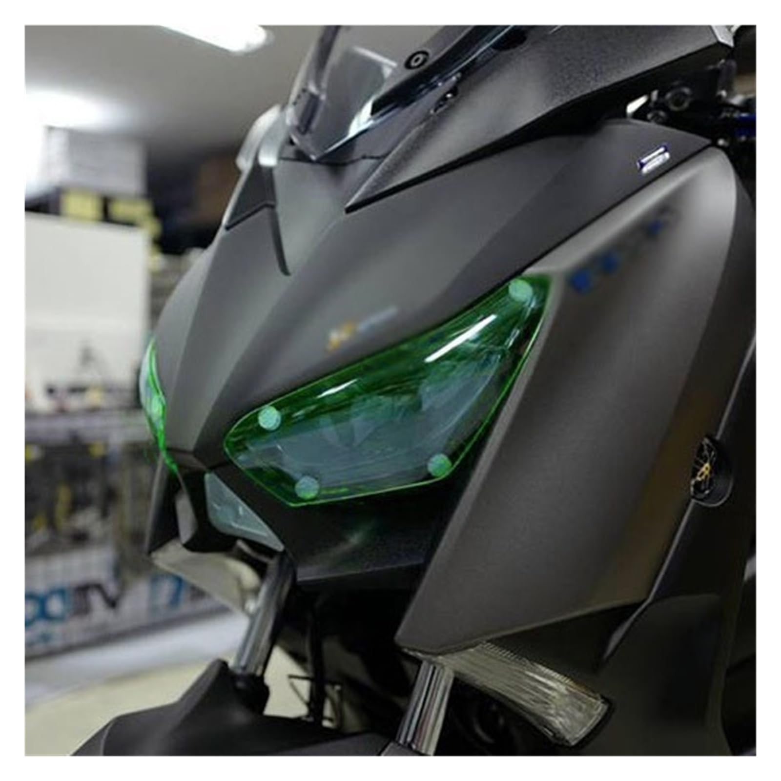 osłona reflektora motocykl Do Motocykla Do Yamaha XMAX300 XMAX250 2017-2018 Akrylowa Folia Ochronna Na Reflektory Osłona Lampy Osłona Reflektora metalowy retro grill(Clear)