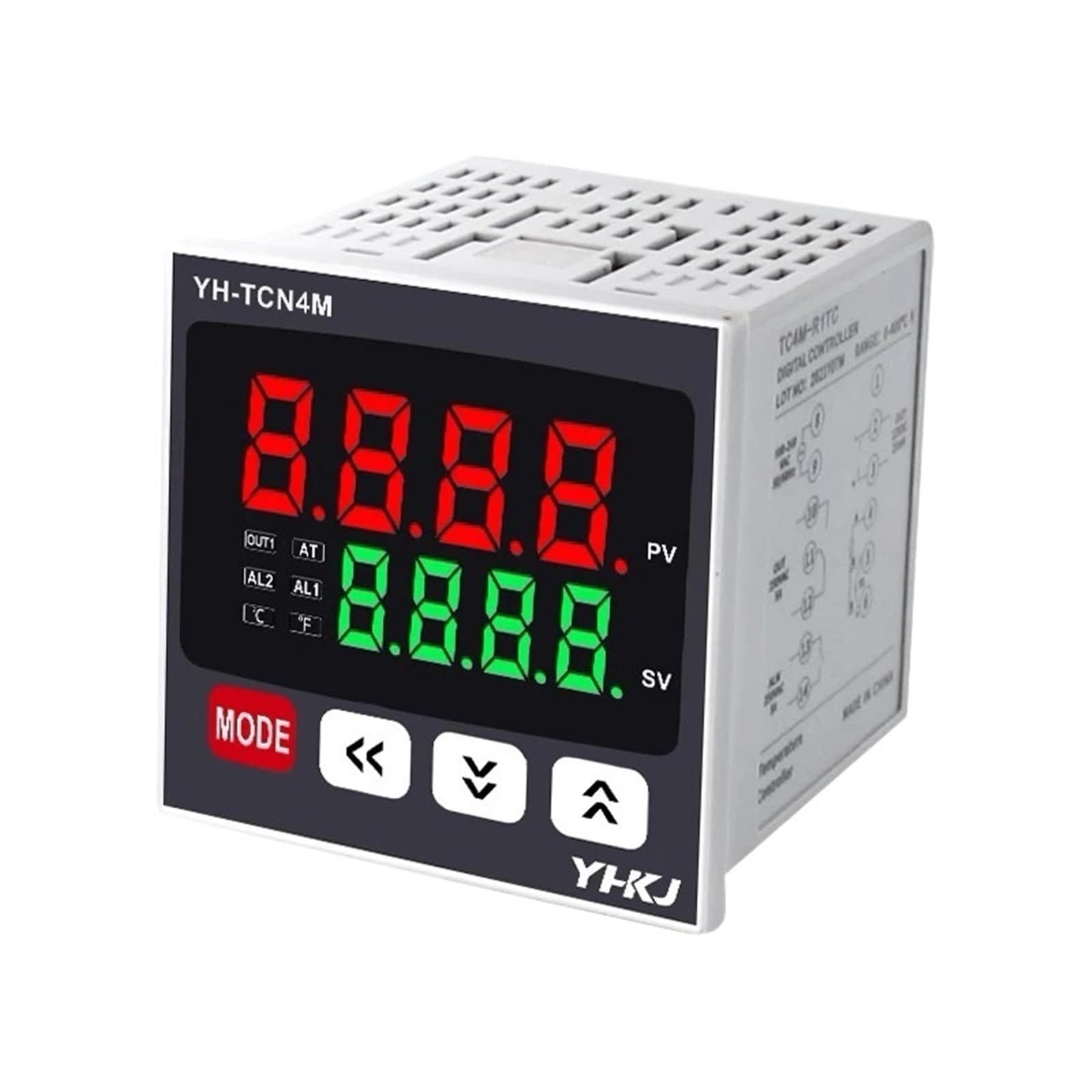 Controlador de temperatura TC4 pantalla Digital termostato inteligente ajuste PID de alta precisión salida Dual tipo K 100-240VAC(TC4M-R1TC)