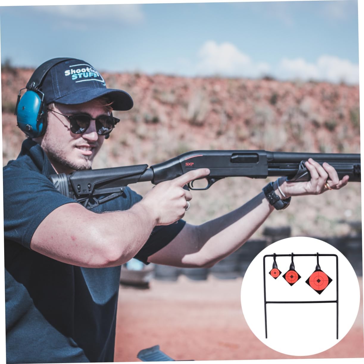 BESPORTBLE Carbon Steel Shooting Target Metal Steel Target for Adults Practice Hunting Exercise