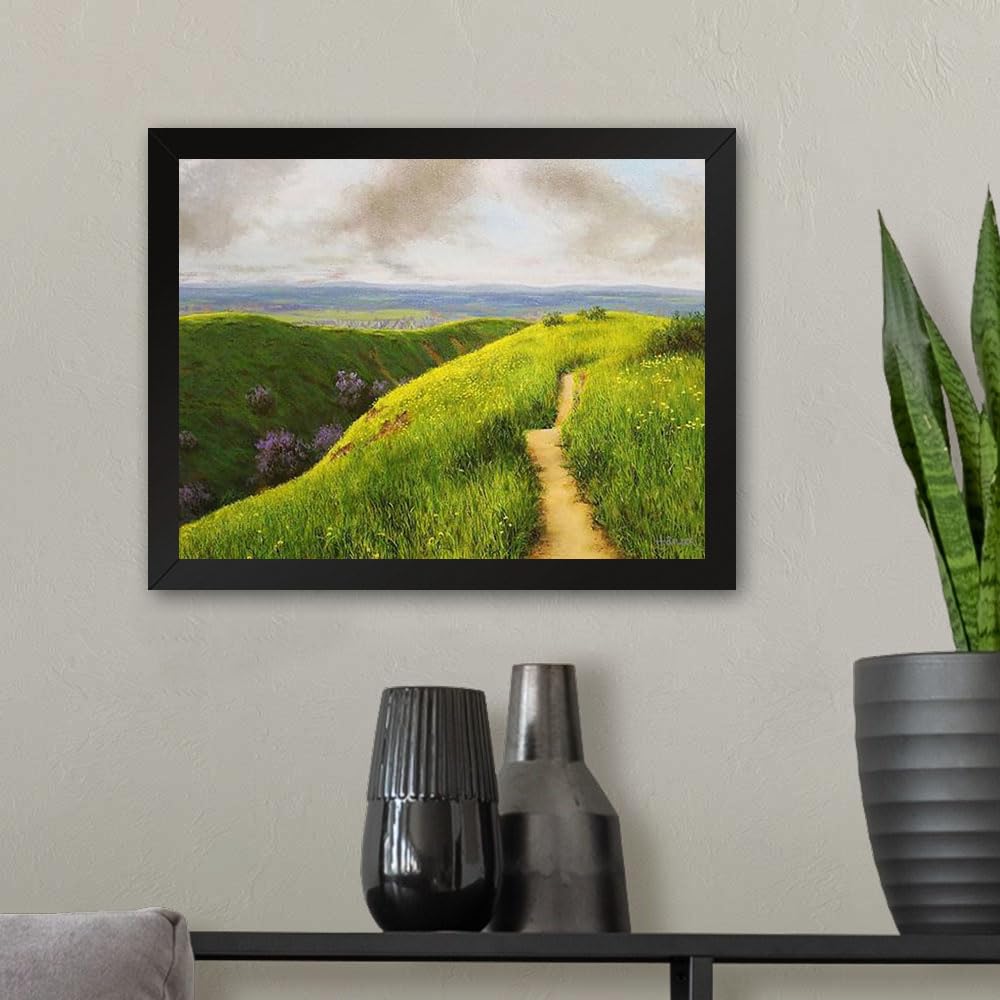 GADGETS WRAP Printed Photo Frame Matte Painting for Home Office Studio Living Room Decoration (11x9inch Black Framed) - Crafton Hills