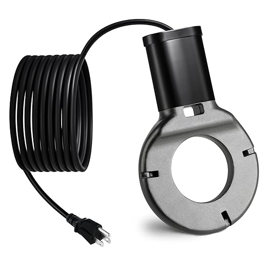 1000W Utility De-Icer, Chicken Water Heater, Submergible Cast Aluminum Thermostatic Control Bird Bath Heater De-icer, for Livestock Poultry Birds, Cows, Horses, Animals Drink Water (Black)