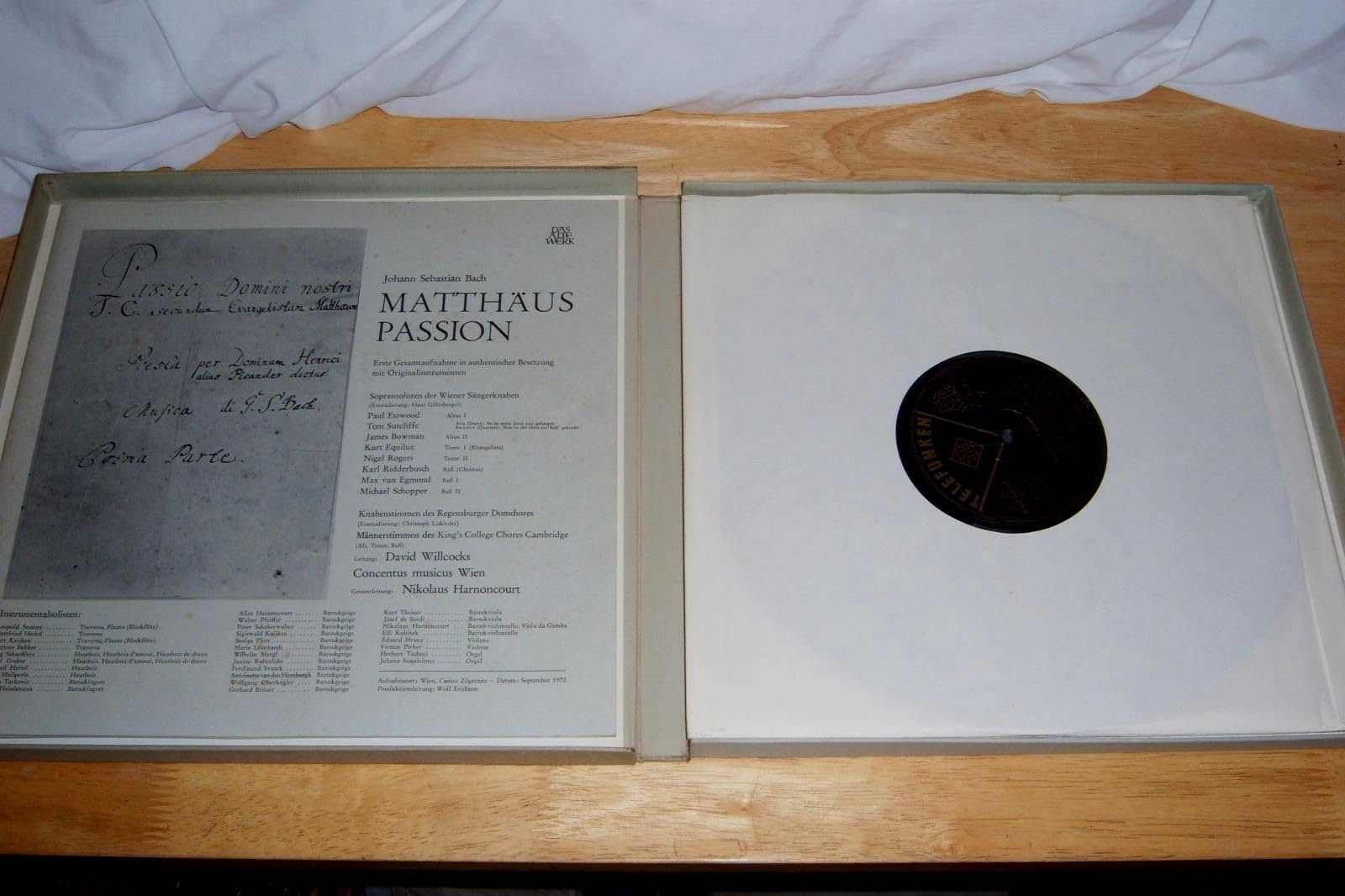 Johann Sebastian Bach: Matthaus-Passion / Nikolaus Harnoncourt (Grand Prix Du Disque)