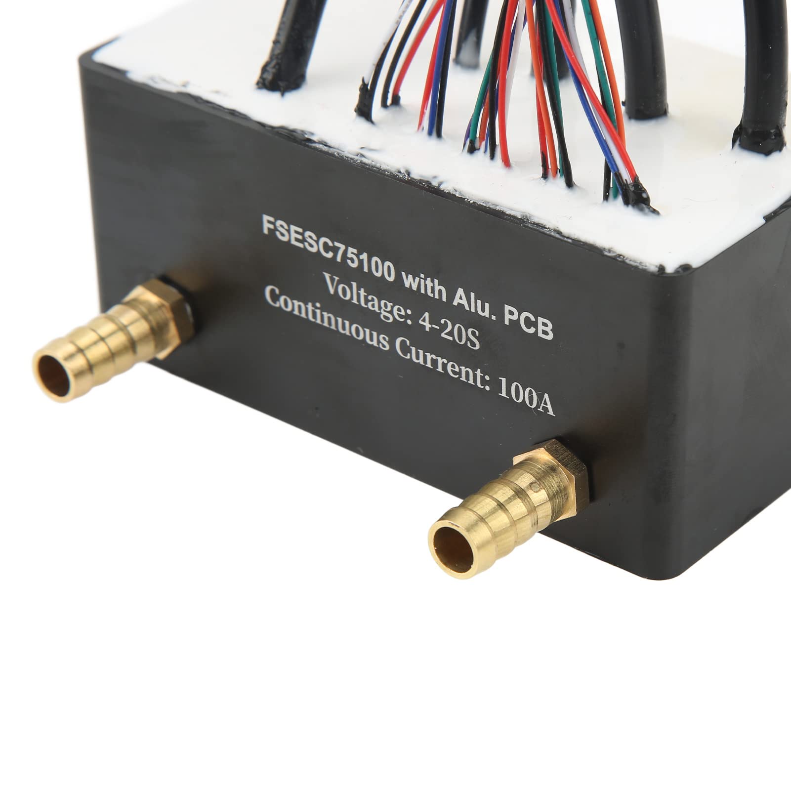 YWBL-WH Elektryczny Regulator Prędkości, Aluminiowy, Chłodzony wodą ESC 14 do 84 V z Procesorem 168 MHz, Ciągły 100 A Szczytowy 120 A, Hamowanie Regeneracyjne, do Samodzielnego Sterowania Silnikiem