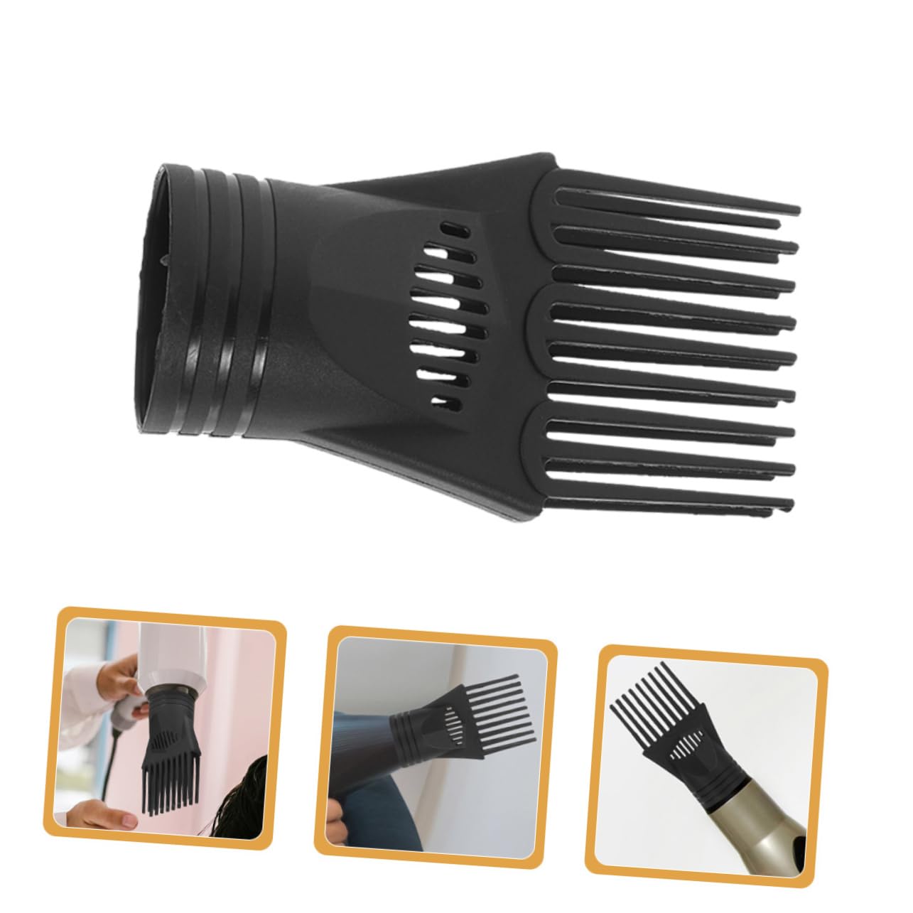 Pettine Ugello per Asciugacapelli 10 Pezzi, Accessorio per Styling Chioma, Ricambio Resistente in Plastica, per Uso Domestico e Professionale, Leggero e Portatile per Viaggi