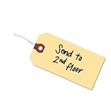 Avery® Shipping Tags with Wire, 11.5 pt. Stock, 4-1/4" x 2-1/8", 1,000 Manila Hang Tags (12604) – view 4