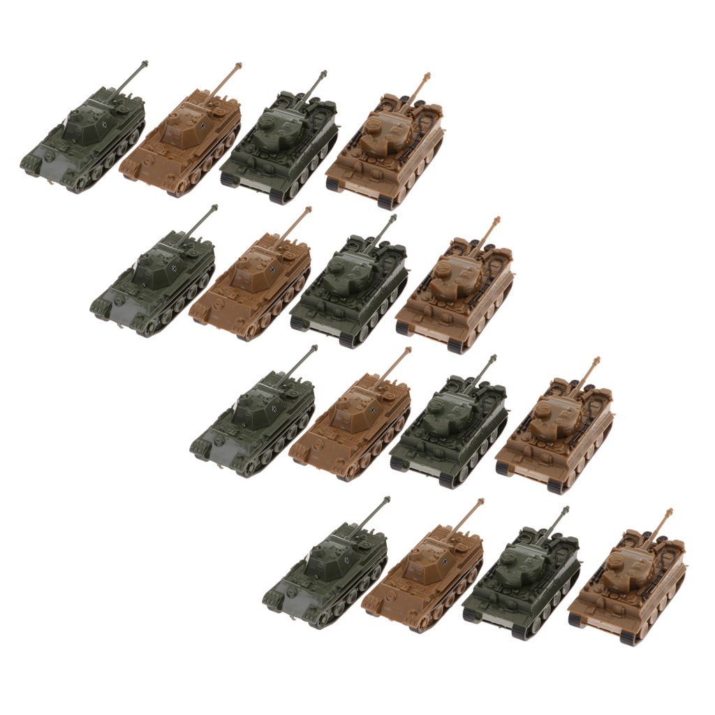 ミニチュア戦車　タンク　まとめ売り　大量 Amazon | 1/144スケール タンクモデル 16個入り 戦車プラモデル
