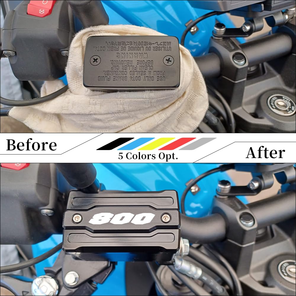 Copricilindro freno moto per V-Strom 800DE (DL 800DE) 2023-2024 V-Strom 800DE Adventure 2023-2024 V-Strom 800RE (DL 800RE) 2024 v-strom 800de (accessori dl (nero)