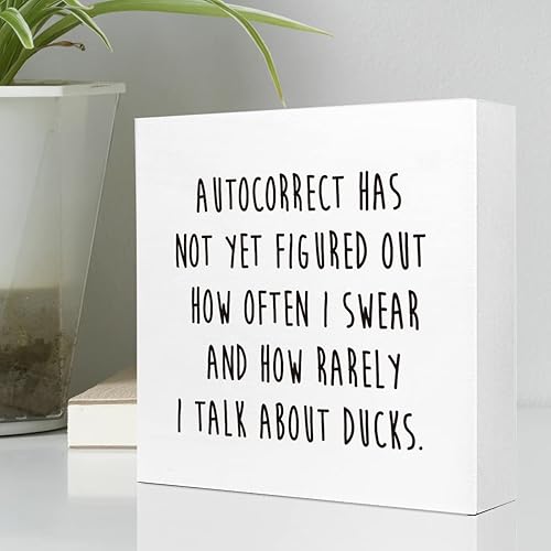 Miniatura 10 de Letrero de madera con texto en inglés "A Day Without Spreadsheets is Like Just Kidding I Have No Idea" - Letrero de madera inspirador divertido para