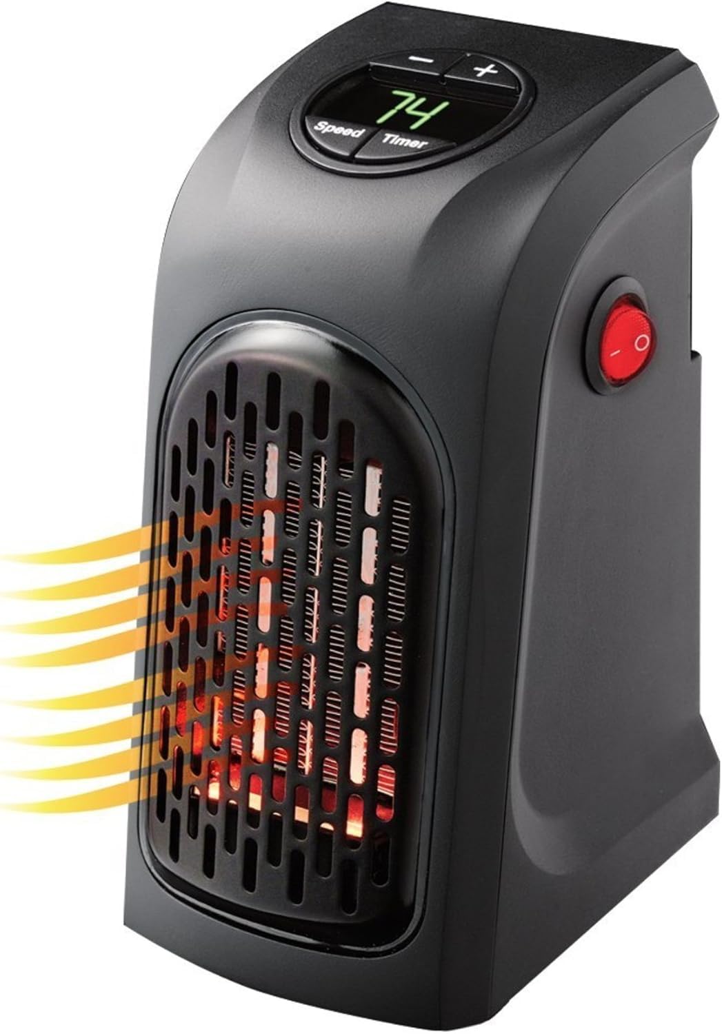 Elektryczny grzejnik 400 W, z mini wtyczką, uchwyt ścienny, chłodnica, ogrzewacz na zimę