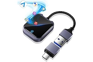 Android Auto Wireless Adapter, 2-in-1 Wireless Carplay and Android Auto Wireless Adapter