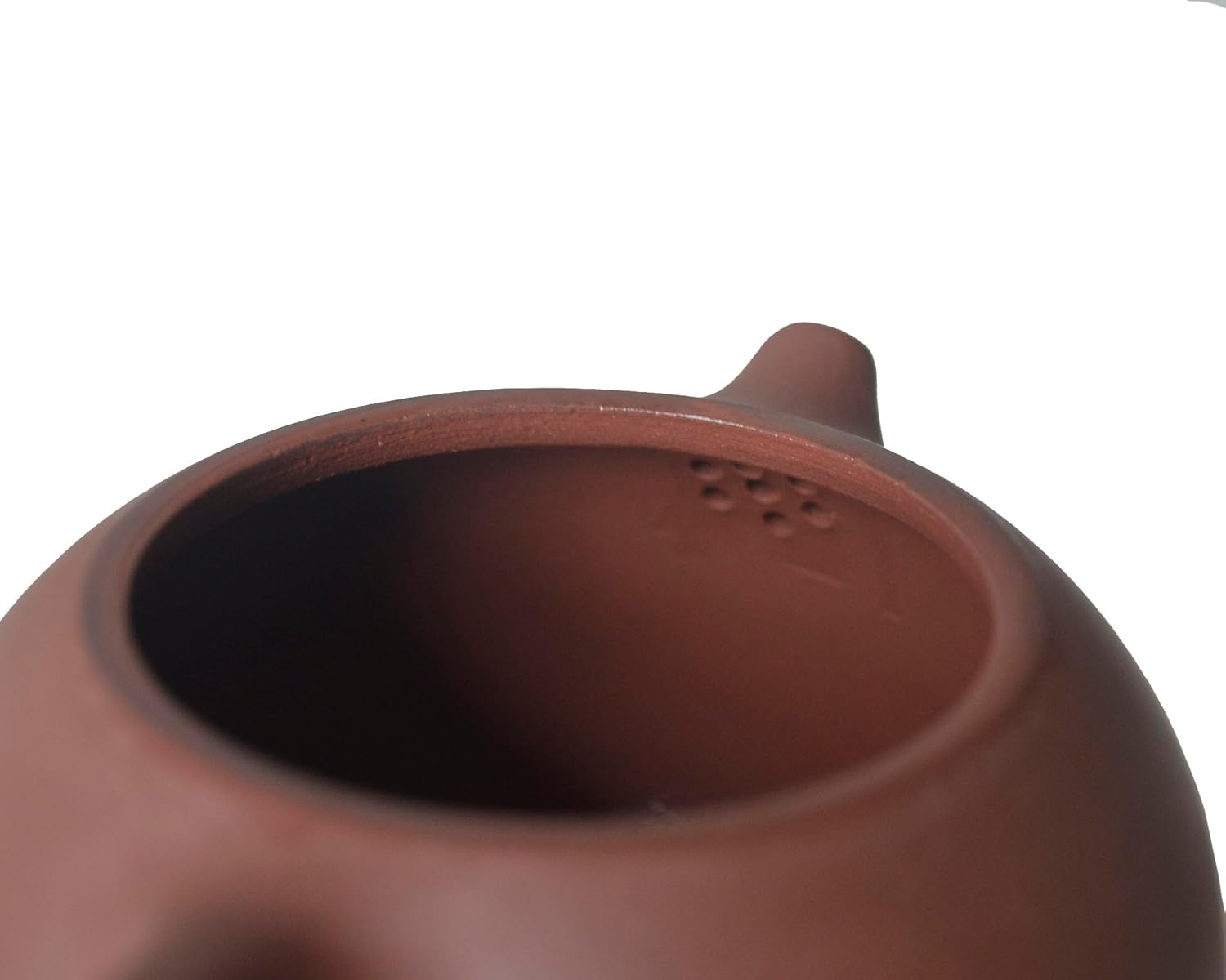 Xishi Teapot Chinese Zisha Clay Pot Ceramics Purple Sand Mud Kungfu Kettle Filter Loose Tea (10oz)