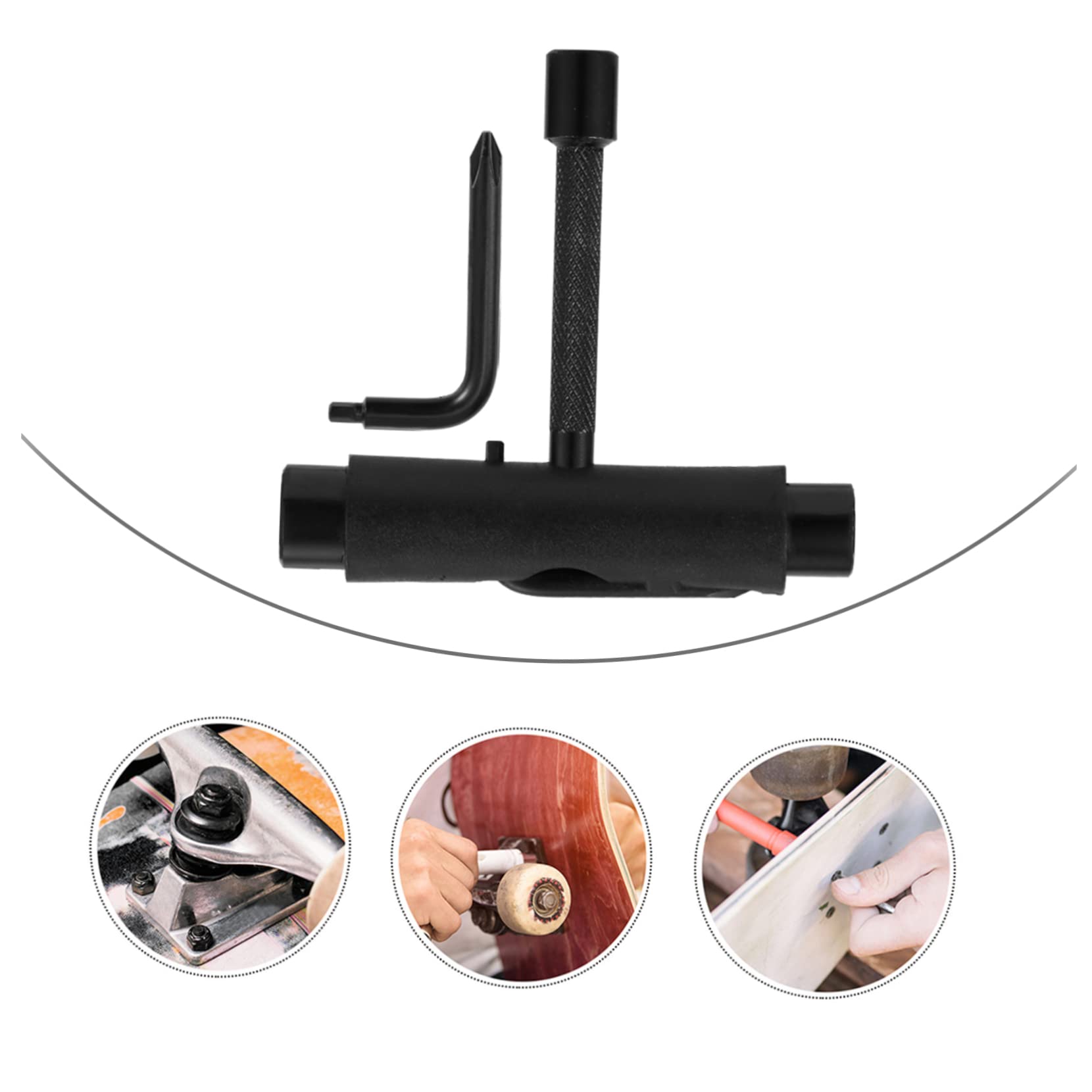 EXAOMBLE Skateboard t Tool One Screwdriver for Repairing Assembling Skateboards for Boards Strong Material Accessory for Skateboarding Enthusiasts
