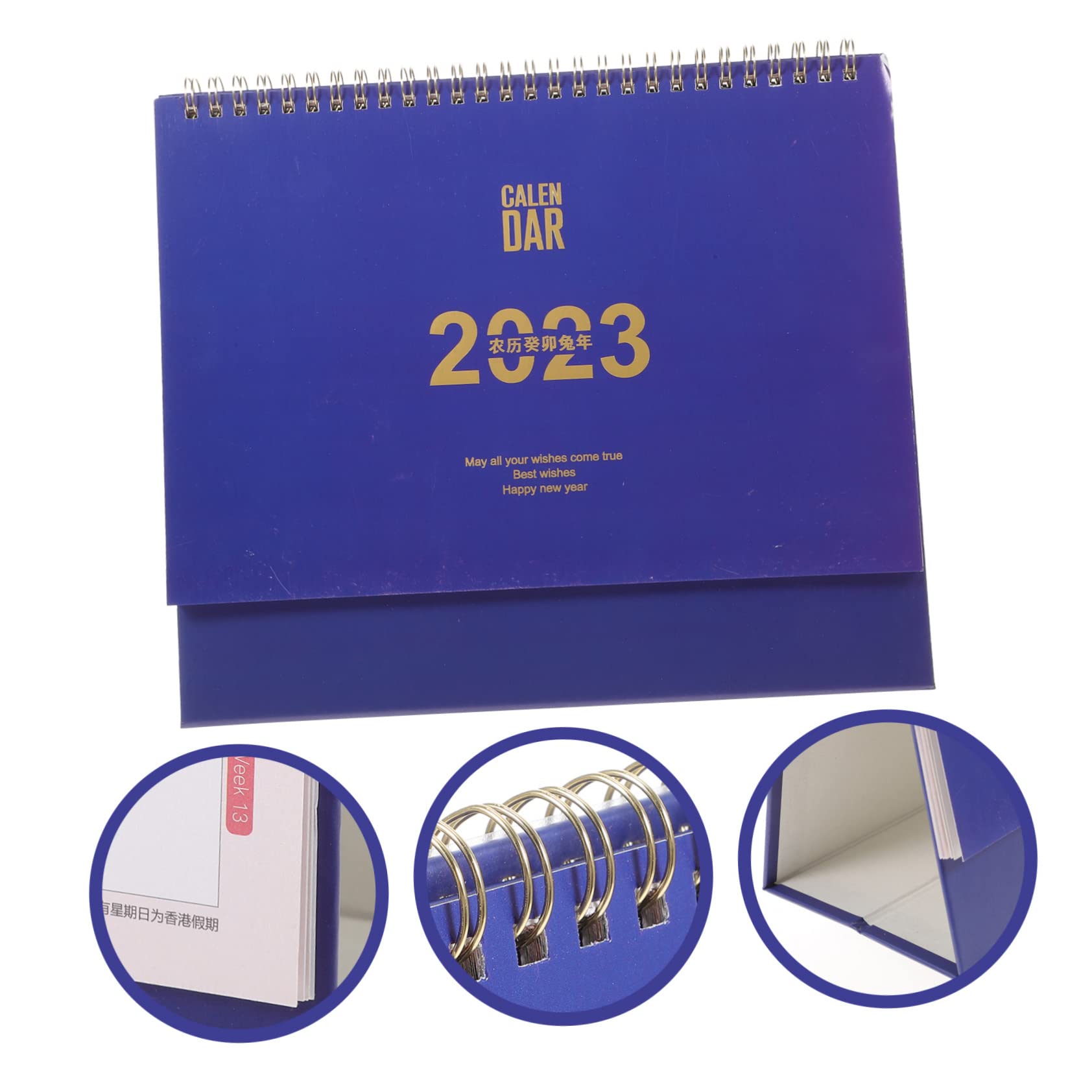 Lurrose 4stücke Dekorativer Tischkalender Für Büro Und Zuhause Stabiles Standdesign Für Einfache Planung Und Organisation Für Schreibtische Und Tägliche Nutzung