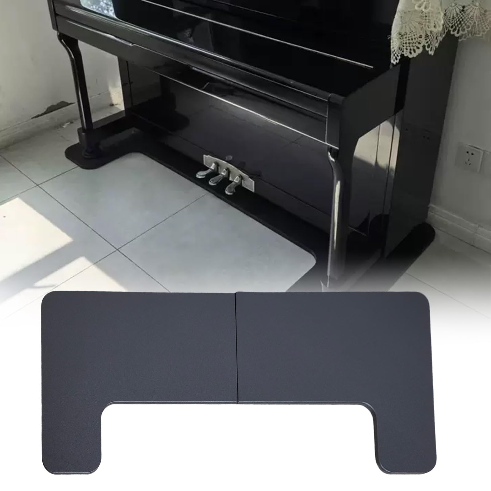 Tappeto acustico per pianoforte, in PEEK, ad alta densità, isolamento termico, a prova di umidità, antiscivolo, per studio musicale