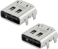 Vista 1 de Puerto de carga USB tipo C de repuesto para altavoces Bluetooth JBL Charge 4 y Xtreme 3, paquete de 2 conectores de enchufe de alimentación