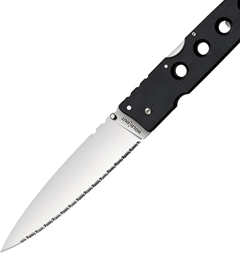 Miniatura 3 de COLD STEEL Hold Out S35VN - Cuchillo plegable de bolsillo con hoja ultraafilada de 7.2 pulgadas con mango G-10 de 6 pulgadas con bloqueo Tri-Ad y