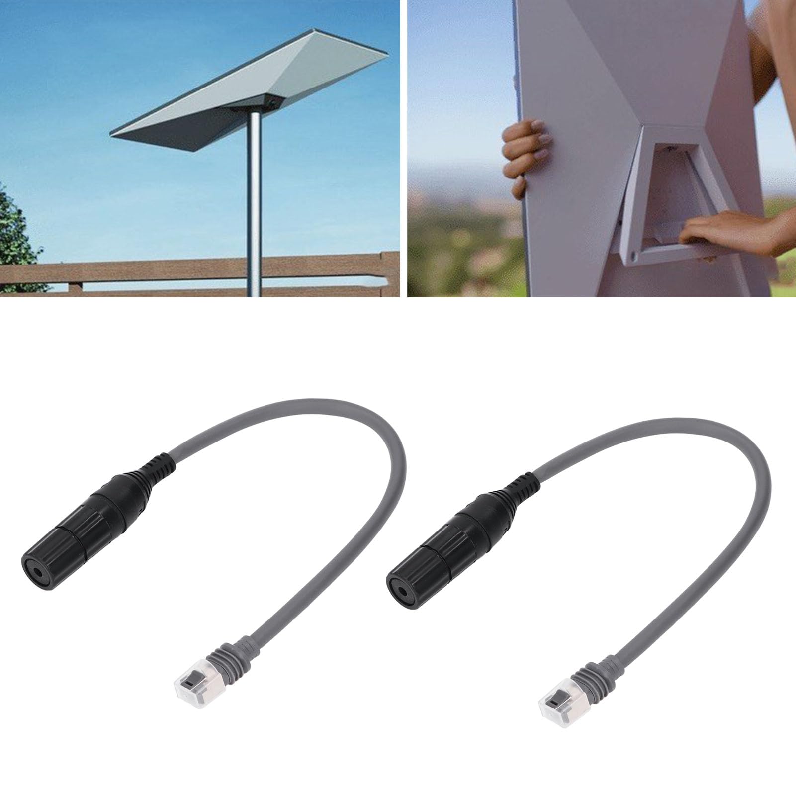 SPX Adapter Męski na RJ45 Złącze żeńskie do Prostokątnego Przedłużacza Kabla Satelitarnego Gen 3 V3, Wodoodporny Adapter Ethernet do Gen 3