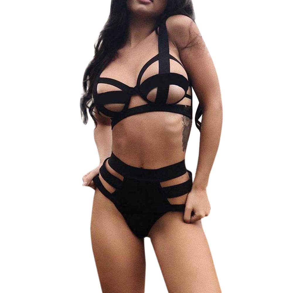 Baby Dolls Chemises Negligees de Mujer Conjunto de lencería Sexy de Talla Grande con Cordones Babydoll Lencería íntima de Moda íntima (AS)