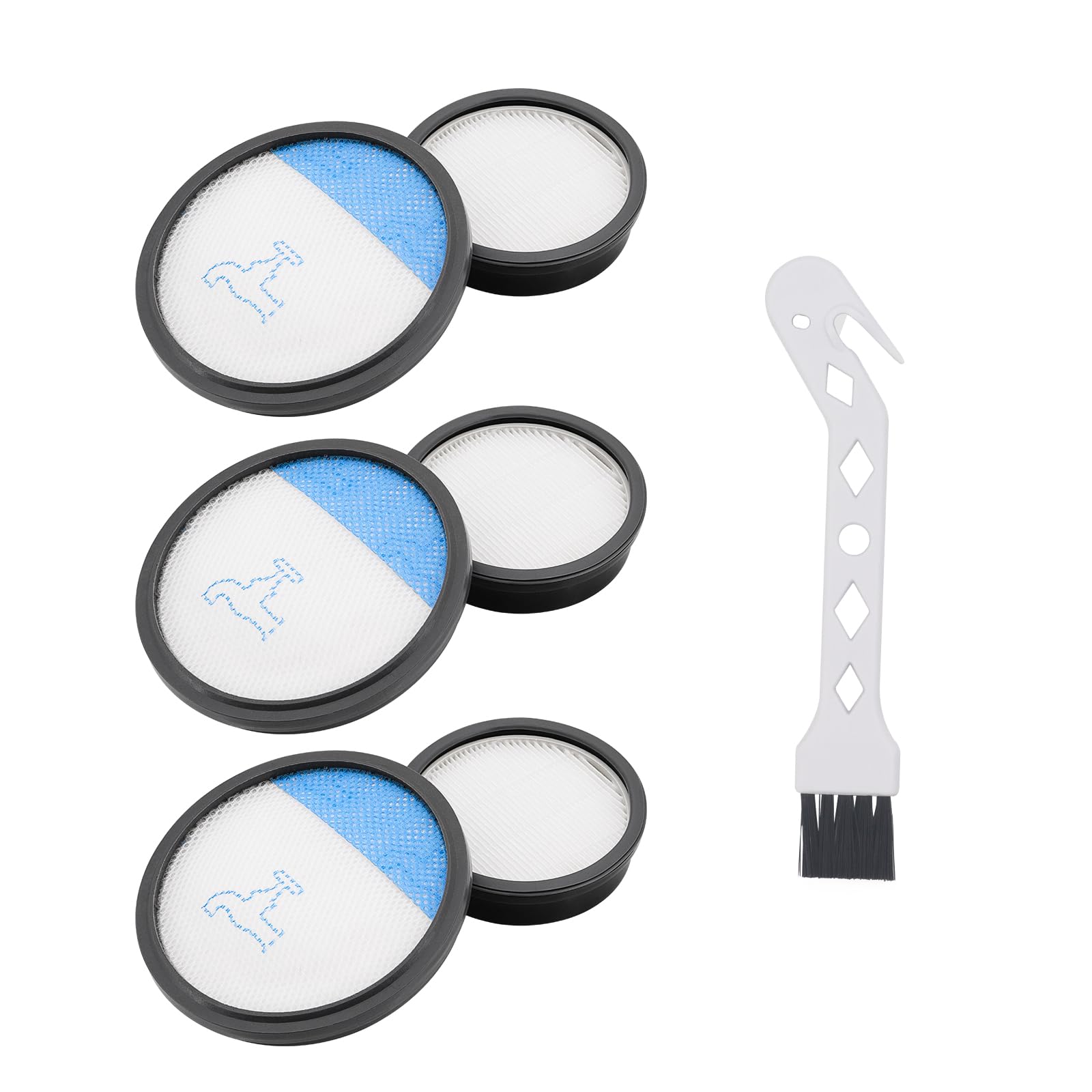 Filtres Lavables Pour Aspirateur Rowenta Swift Power Cyclonic – Pré-filtre + Post-filtre + Brosse - 12