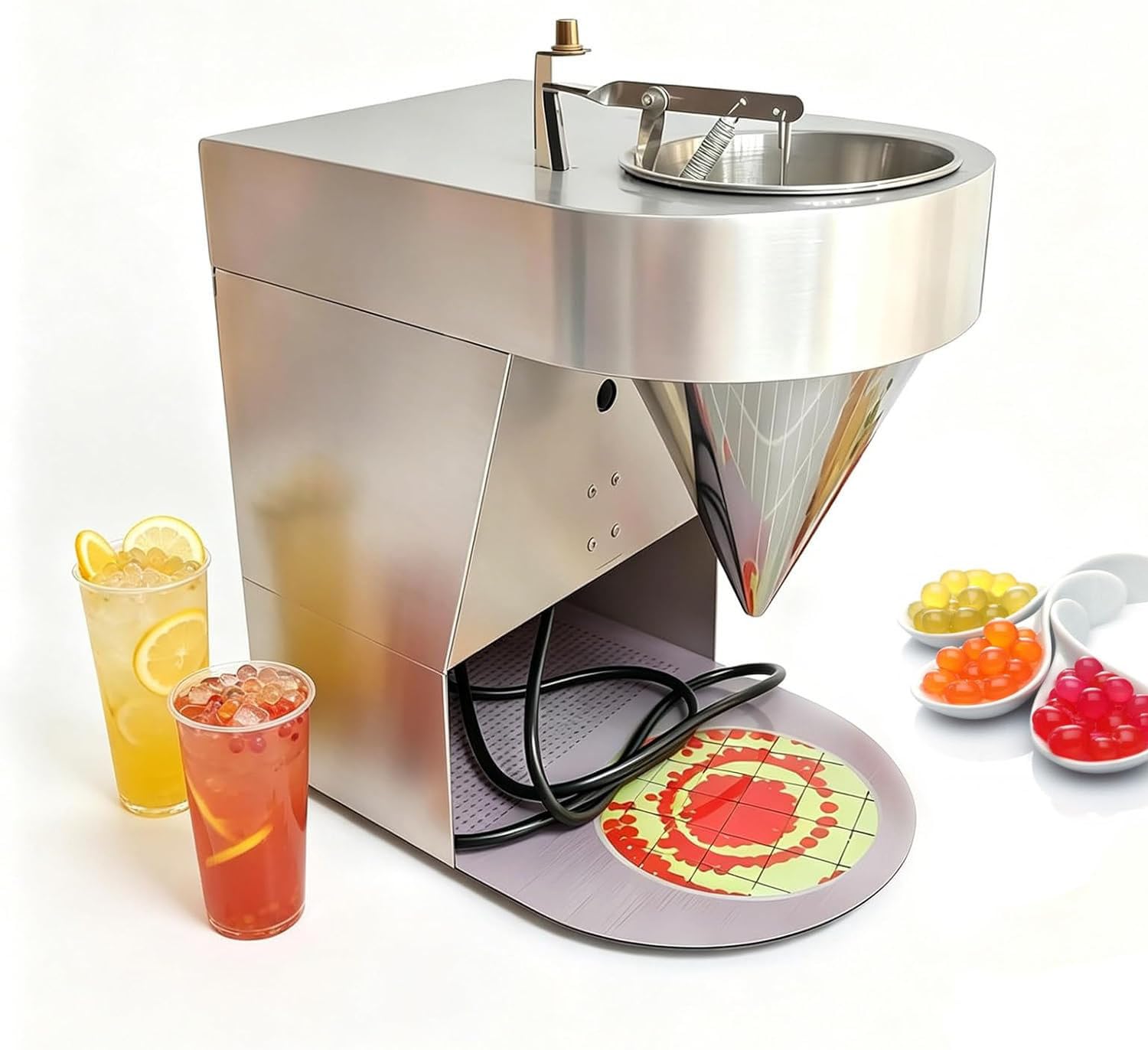 Juice Ball Maker Dessert Topping,Bubble Tea Tapioca Pearls Making Machine