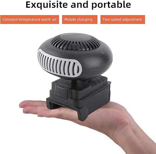 Miniatura 4 de Calentador de espacio inteligente portátil de 170 W, 2 temperaturas, calentador eléctrico silencioso para 48 11 1820 18 V, batería de iones de litio