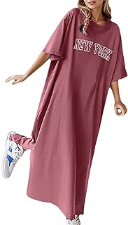 Vestido de verano para mujer, informal, camiseta estampada, elegante vestido casual para cualquier ocasión, diseño de manga corta, estilo femenino para el verano