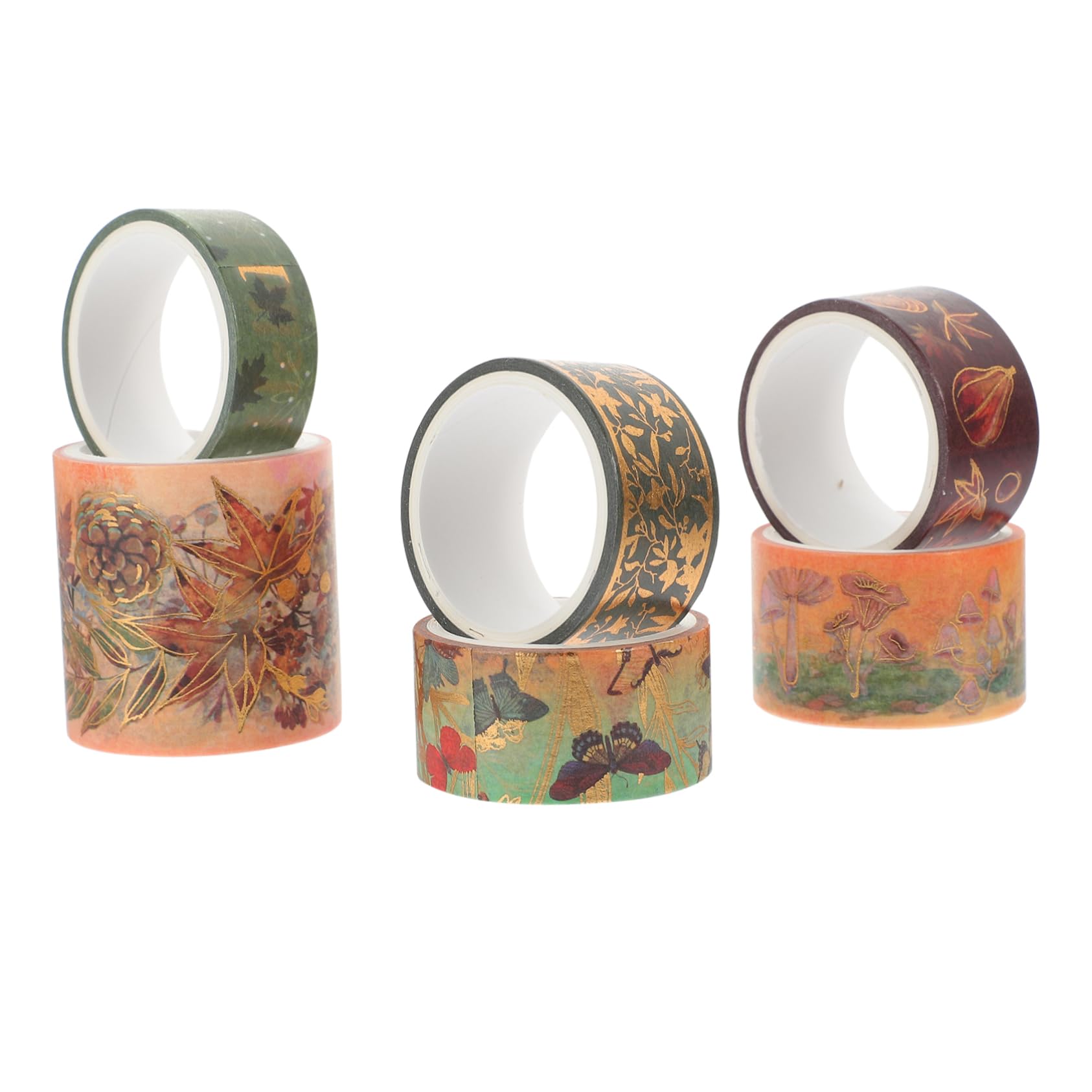 HOMSFOU 4 set Nastro Washi Carta Sottile Adesivi Per Diario Nastro Colorato Per Artigianato Nastro Da Per Scrapbooking Graziosi Accessori Per Diario Materiale Per 6 * 4
